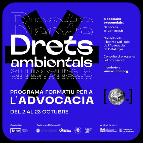 Programa formatiu per a l'advocacia sobre Drets Ambientals