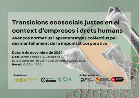 Seminari: Transicions ecosocials justes en el context d’empreses i drets humans